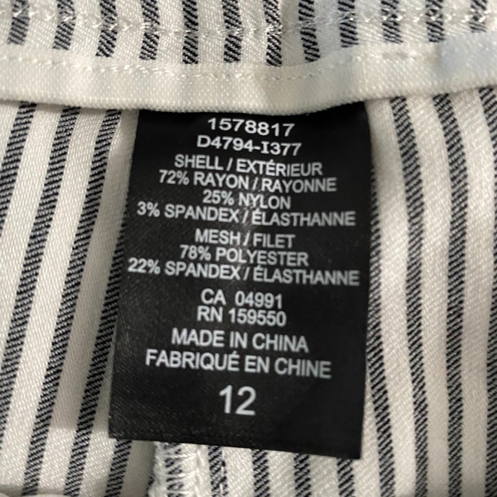 Hilary Radley sz12 striped ankle pant - Picture 3 of 8